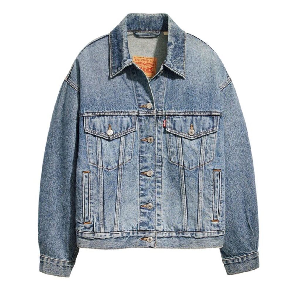 Levis Womens/Ladies Chest Pocket Denim Jacket / Light Blue